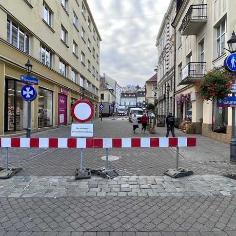 Przebudowa ul. Grunwaldzkiej [październik 2023] - fot 9